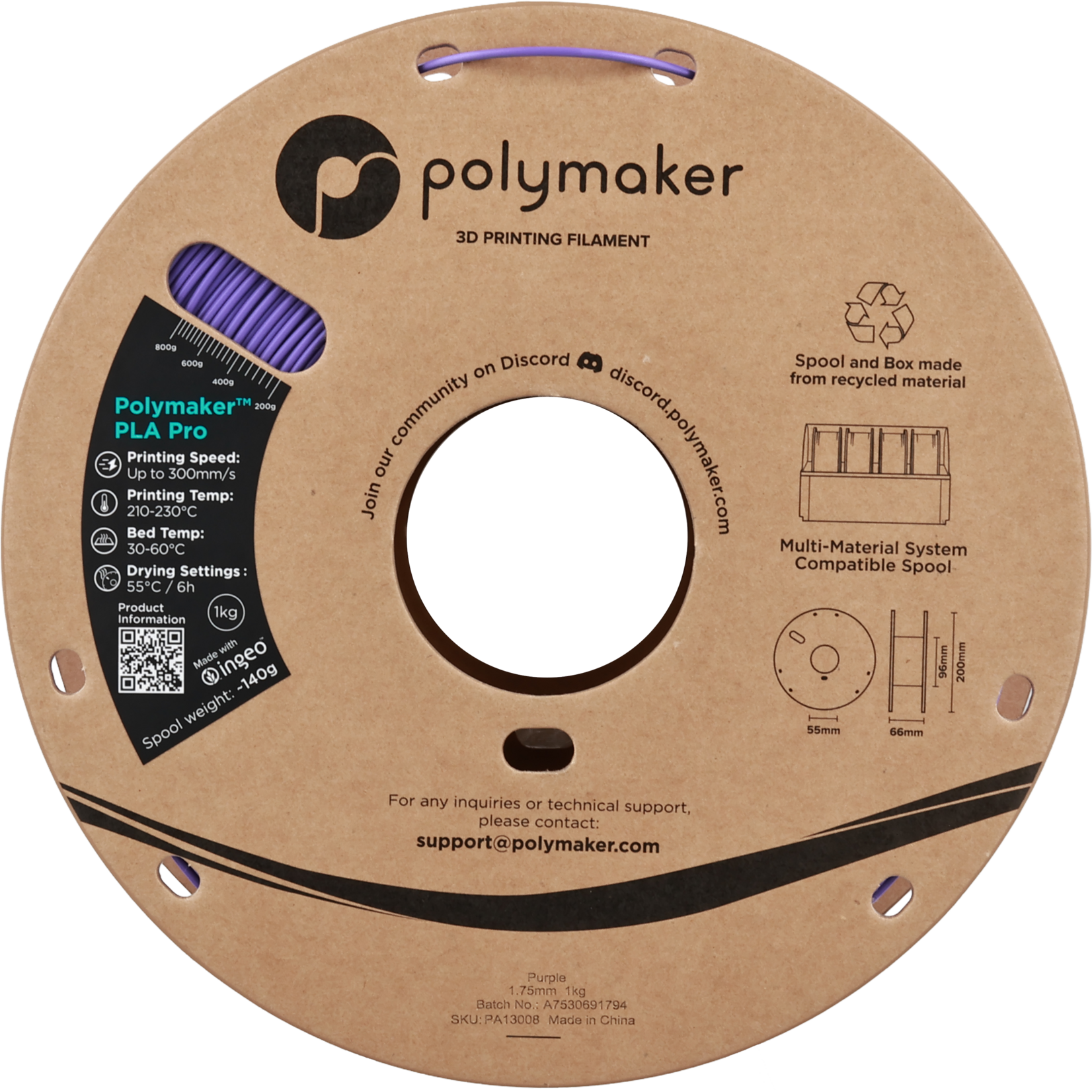 Polymaker Polymaker PLA Pro Purple