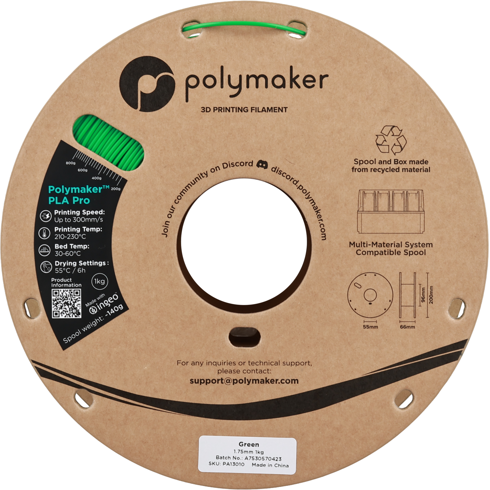 Polymaker Polymaker PLA Pro Green