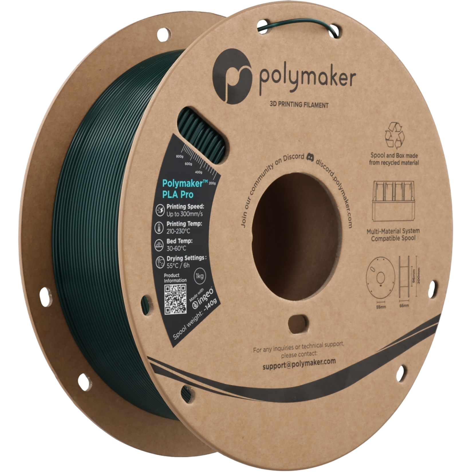 Polymaker Polymaker PLA Pro Blue-Green