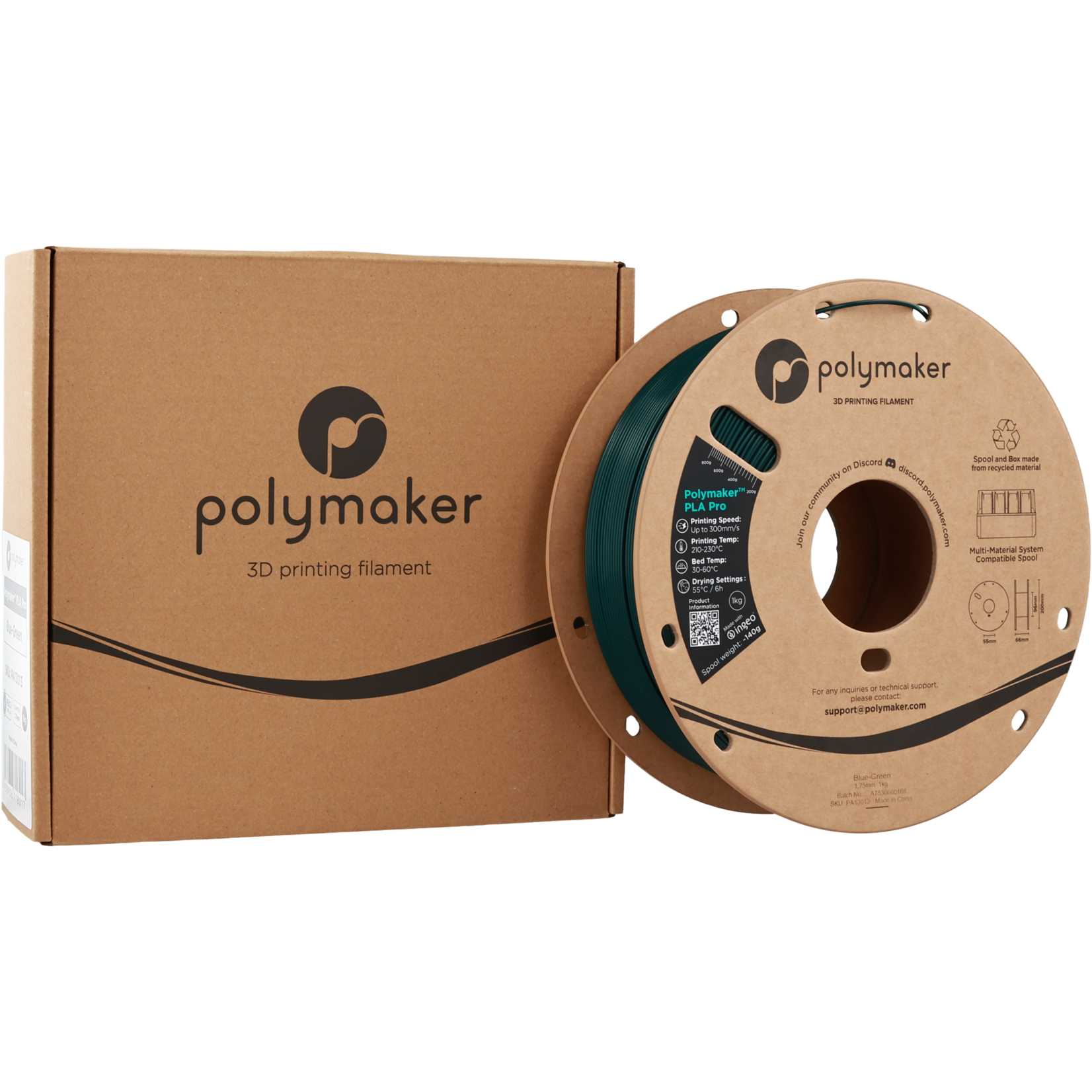 Polymaker Polymaker PLA Pro Blue-Green
