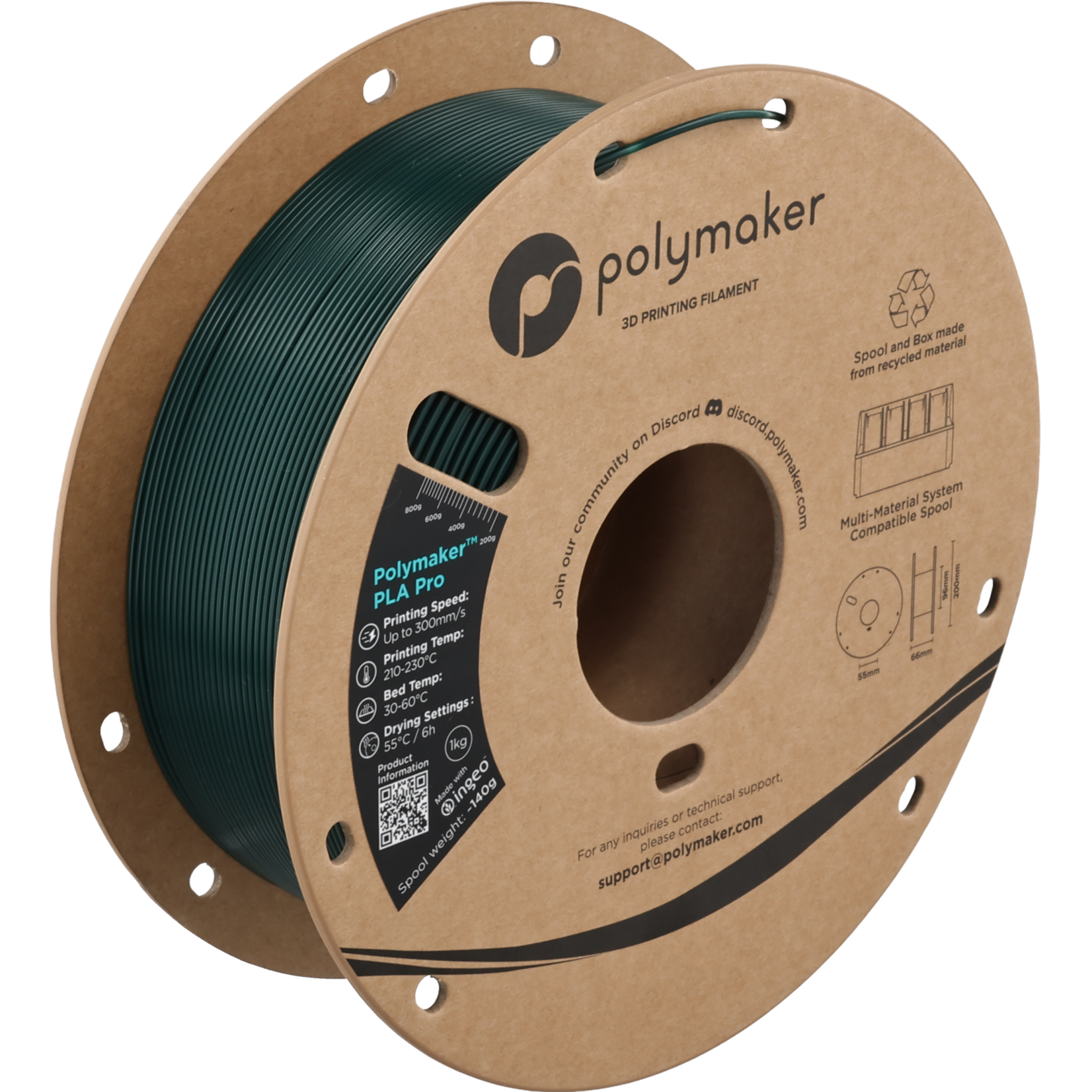 Polymaker Polymaker PLA Pro Blue-Green