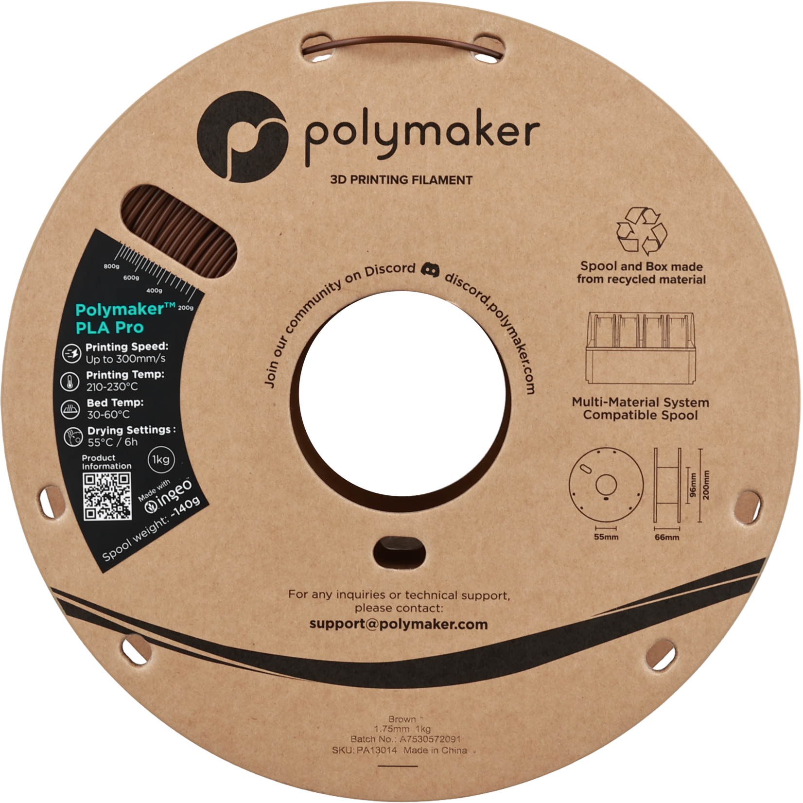 Polymaker Polymaker PLA Pro Brown