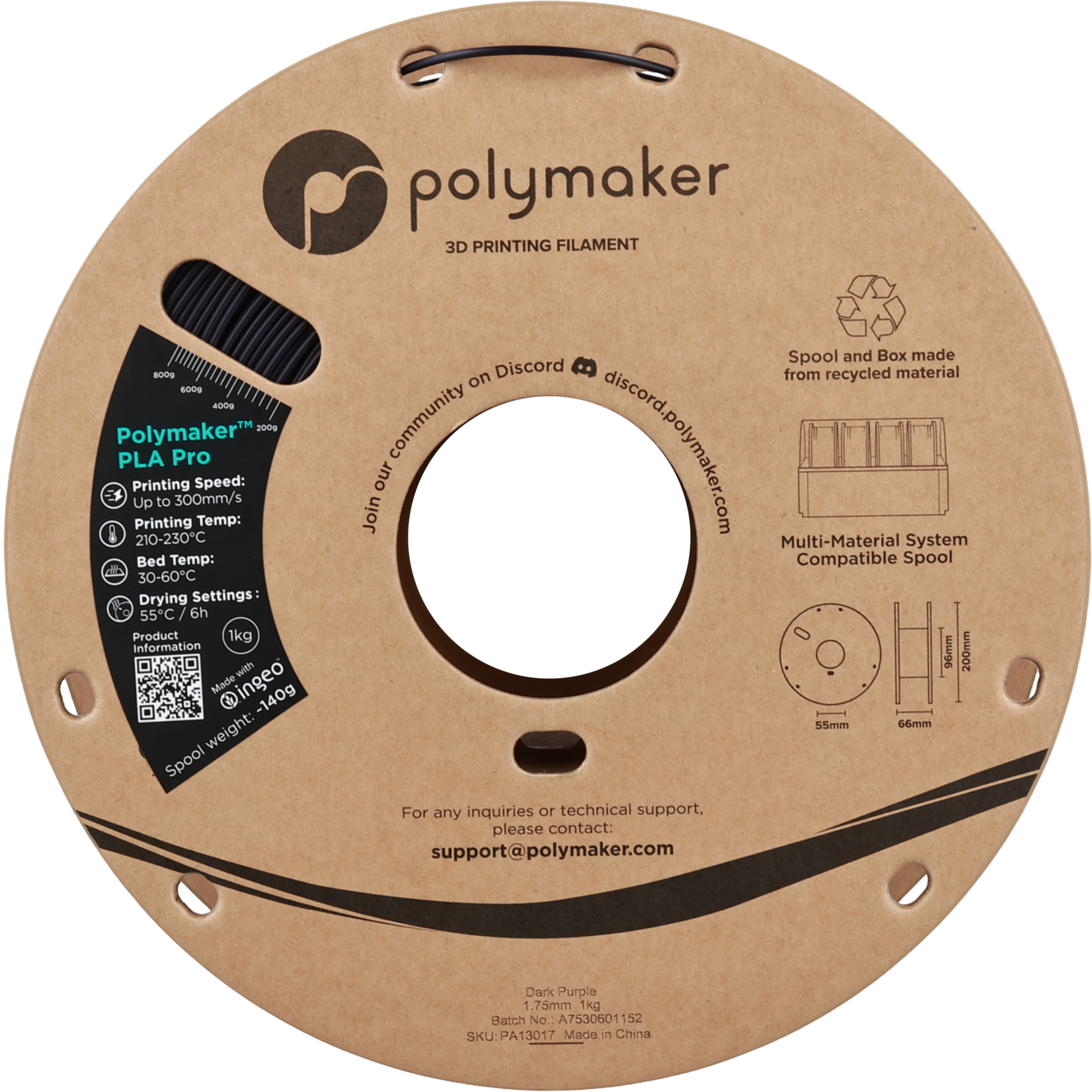 Polymaker Polymaker PLA Pro Dark Purple