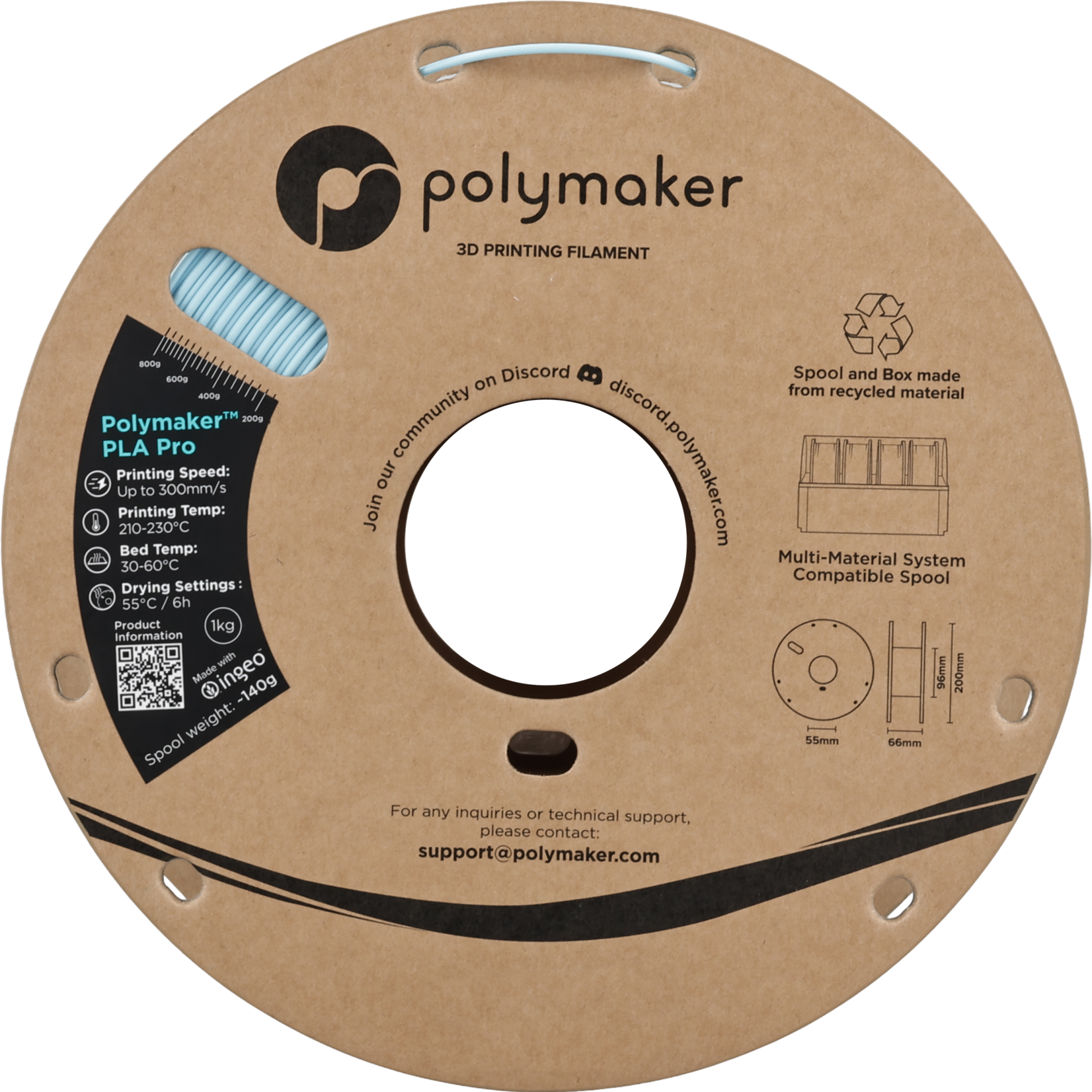 Polymaker Polymaker PLA Pro Light Blue