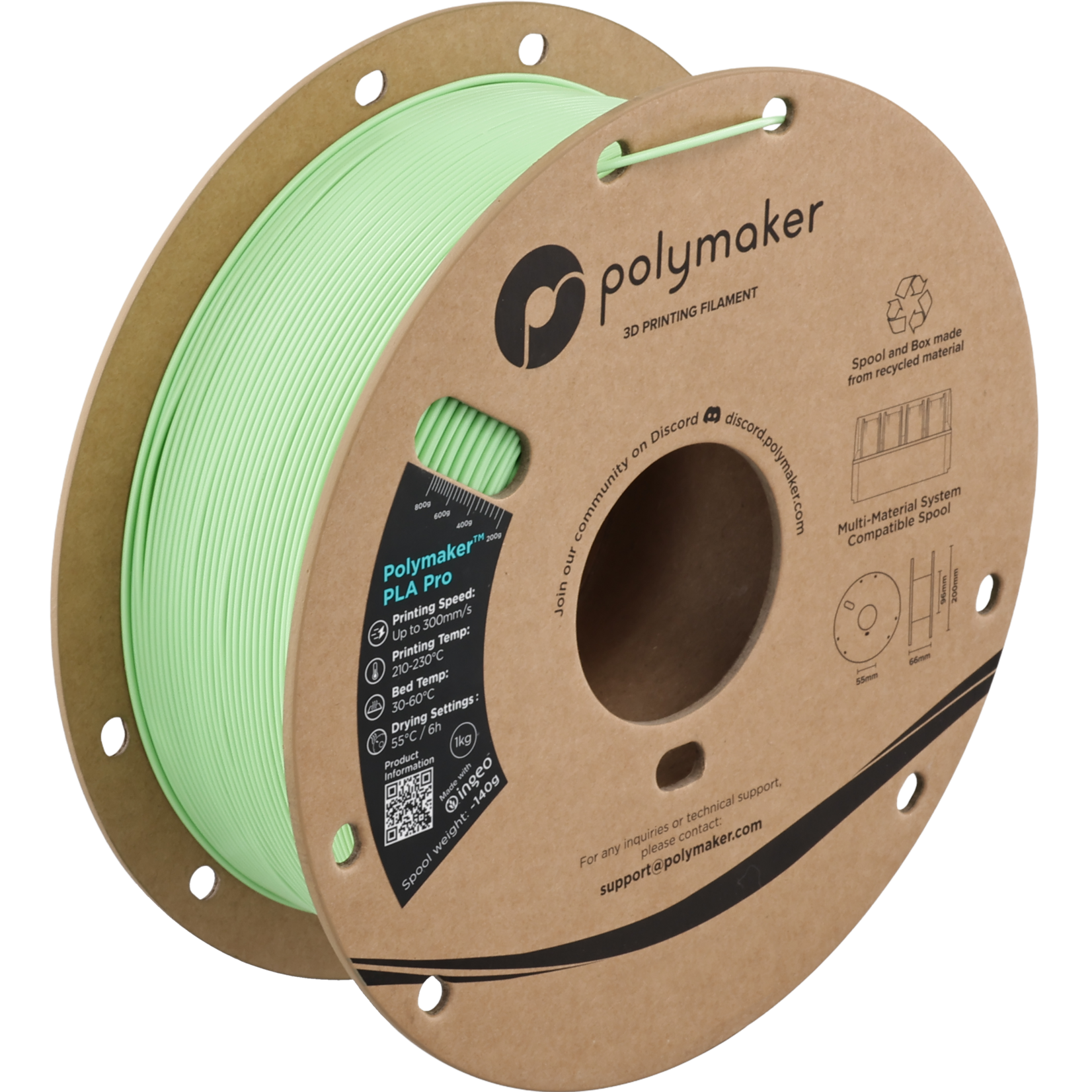 Polymaker Polymaker PLA Pro Light Green