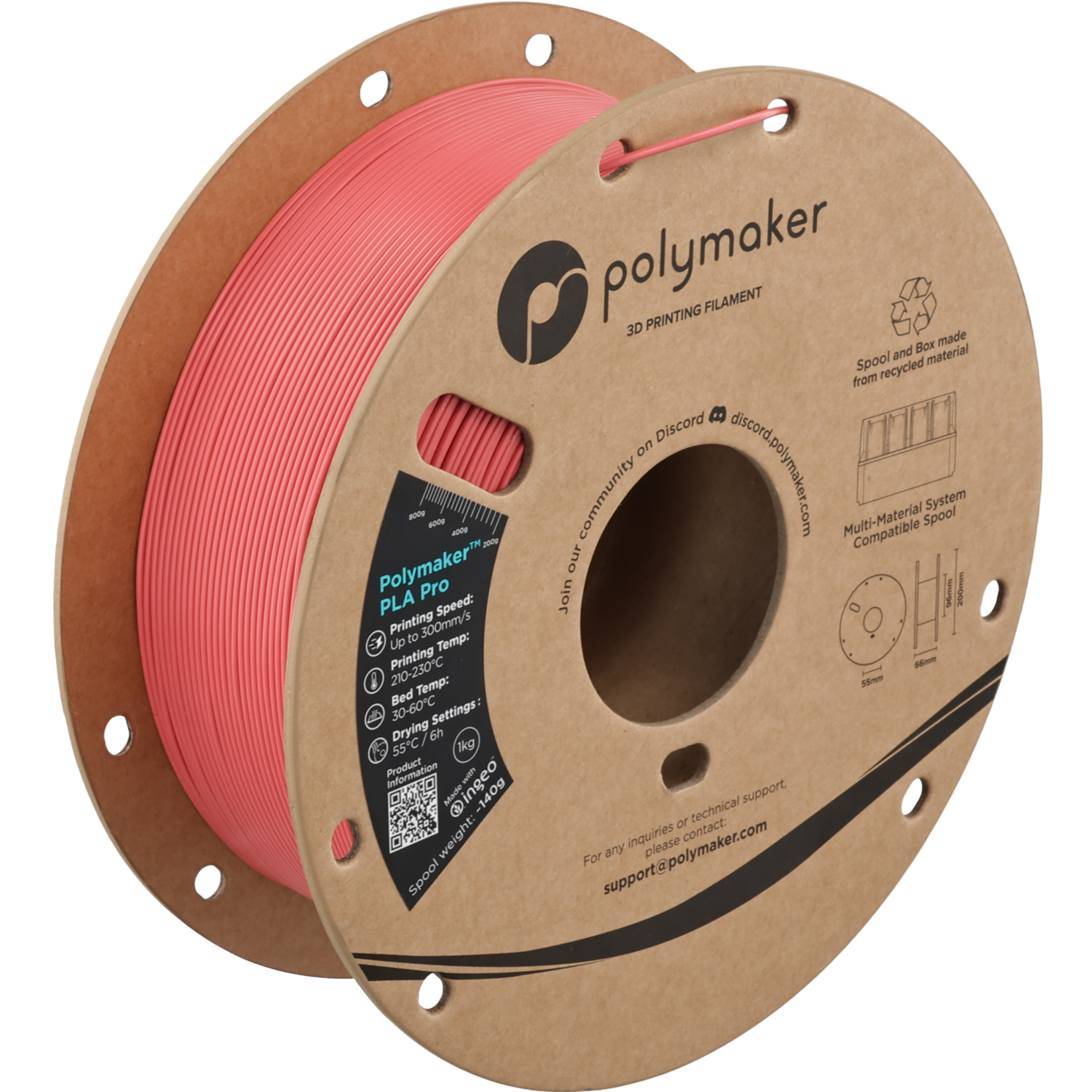 Polymaker Polymaker PLA Pro Light Red