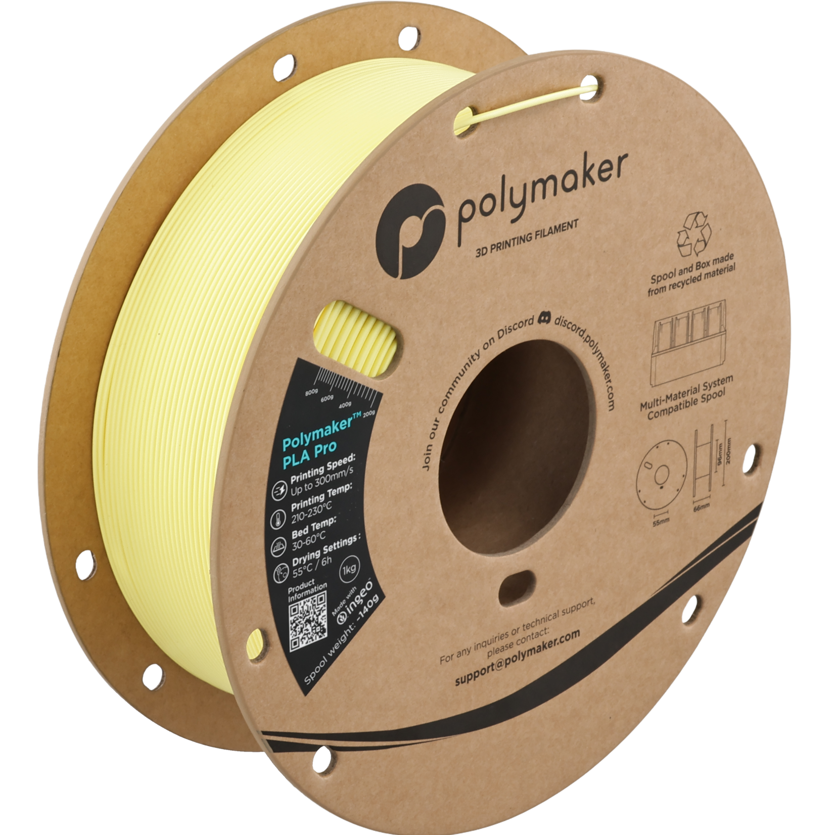 Polymaker Polymaker PLA Pro Light Yellow