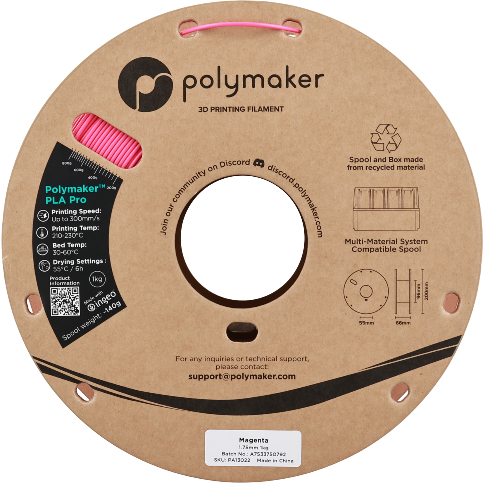 Polymaker Polymaker PLA Pro Magenta