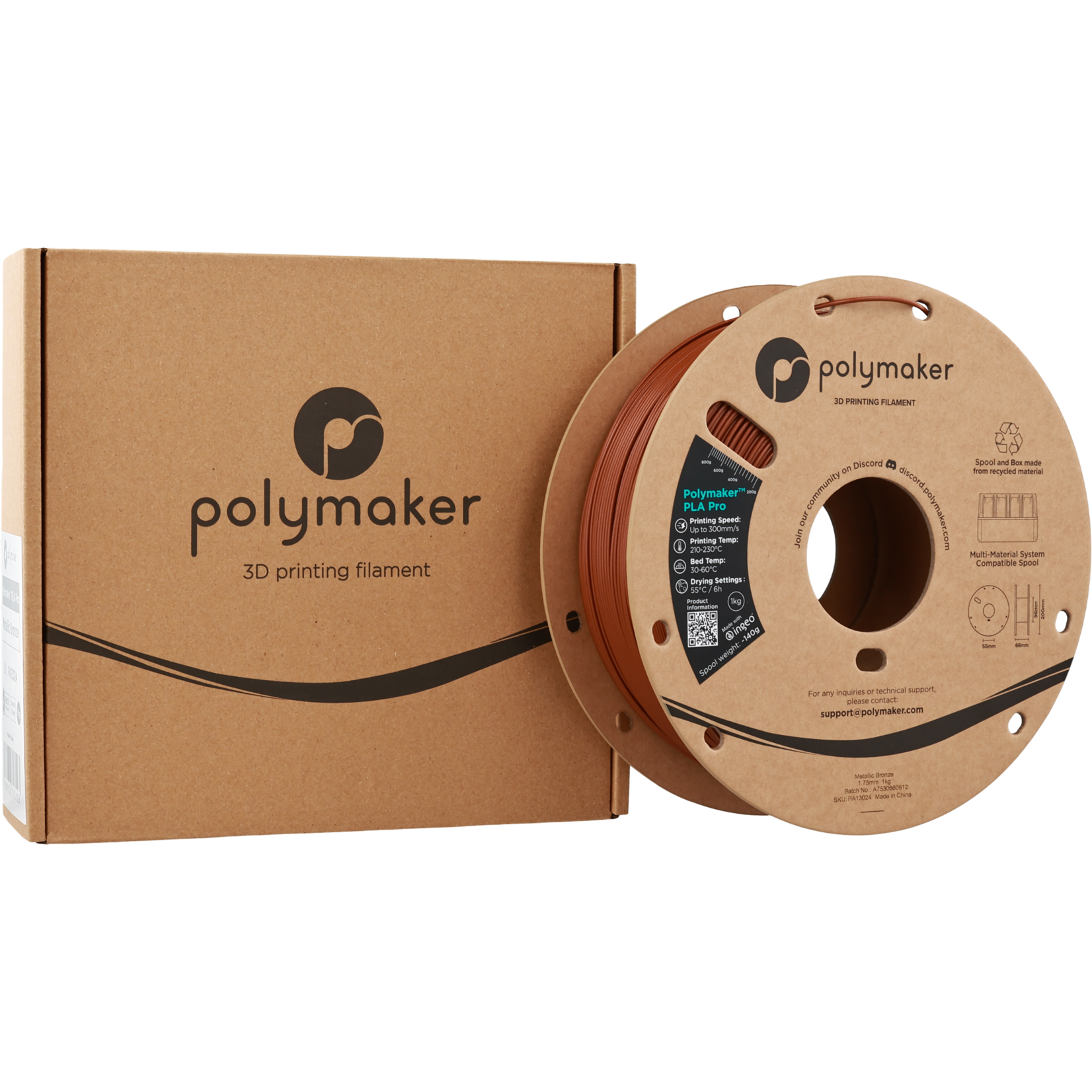 Polymaker Polymaker PLA Pro Metallic Bronze