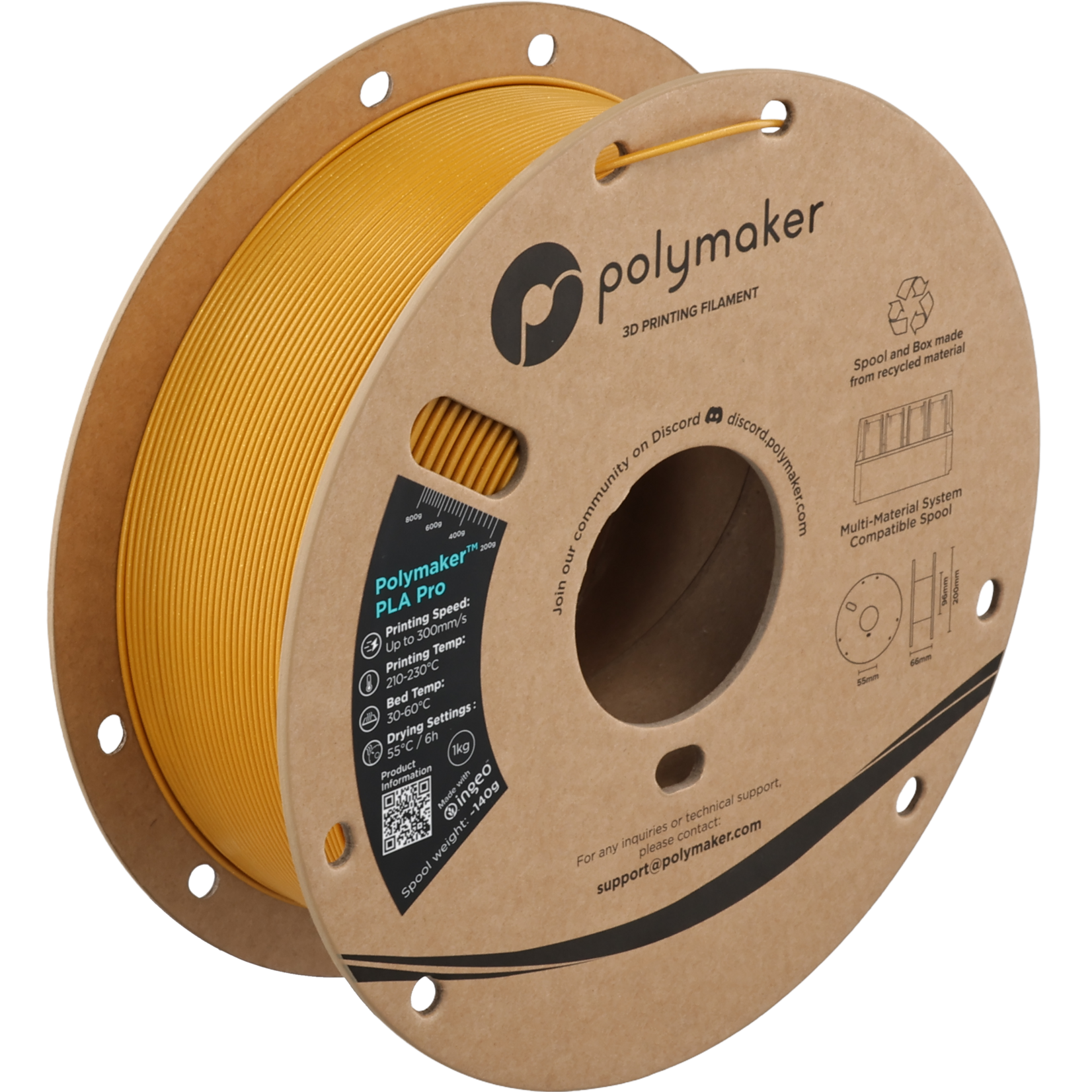 Polymaker Polymaker PLA Pro Metallic Gold