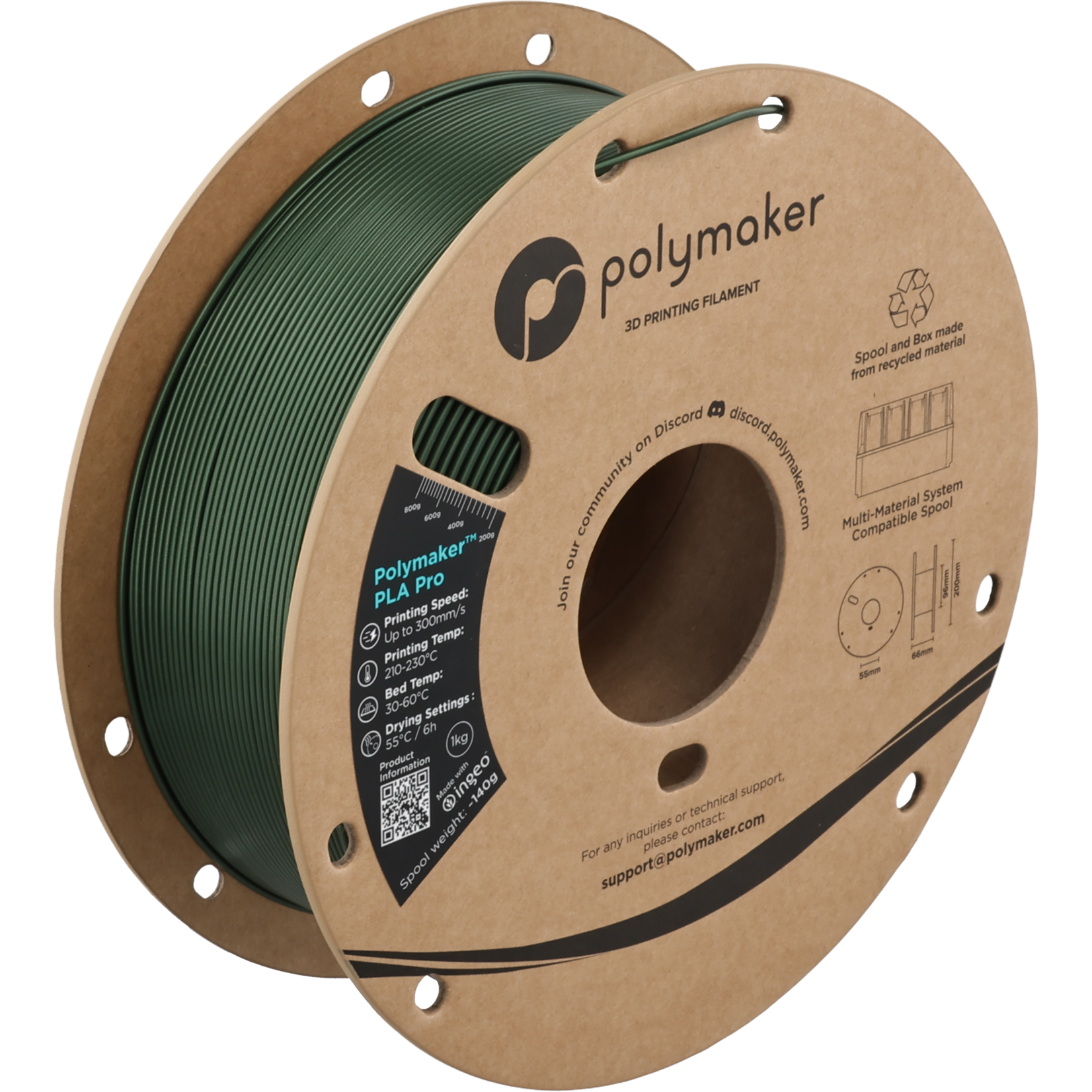 Polymaker Polymaker PLA Pro Metallic Green