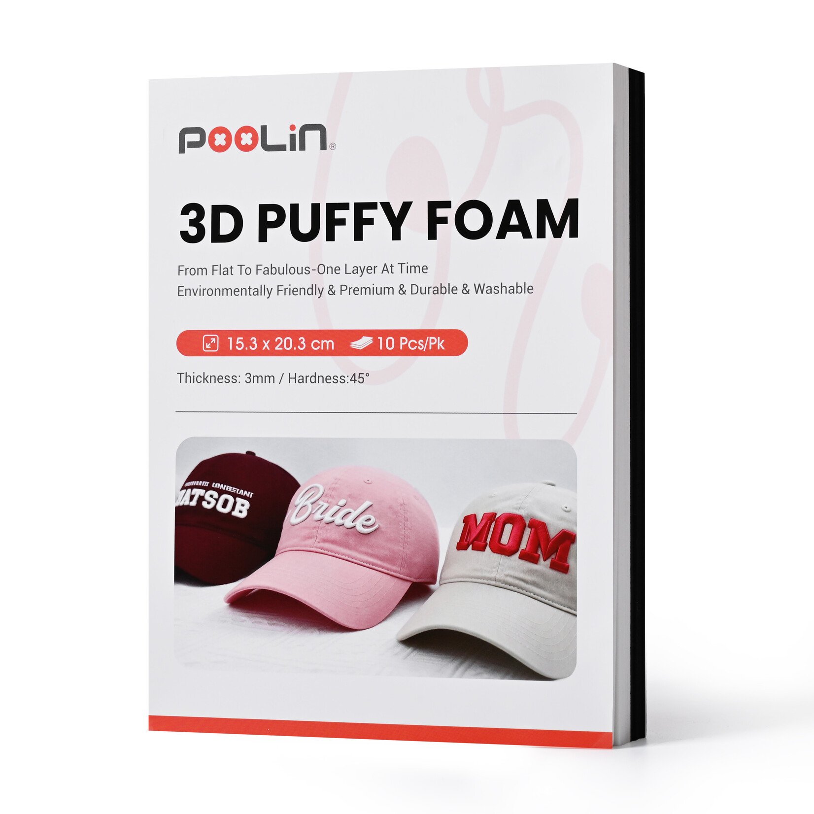 PooLin 3D Puff Embroidery Foam 3mm