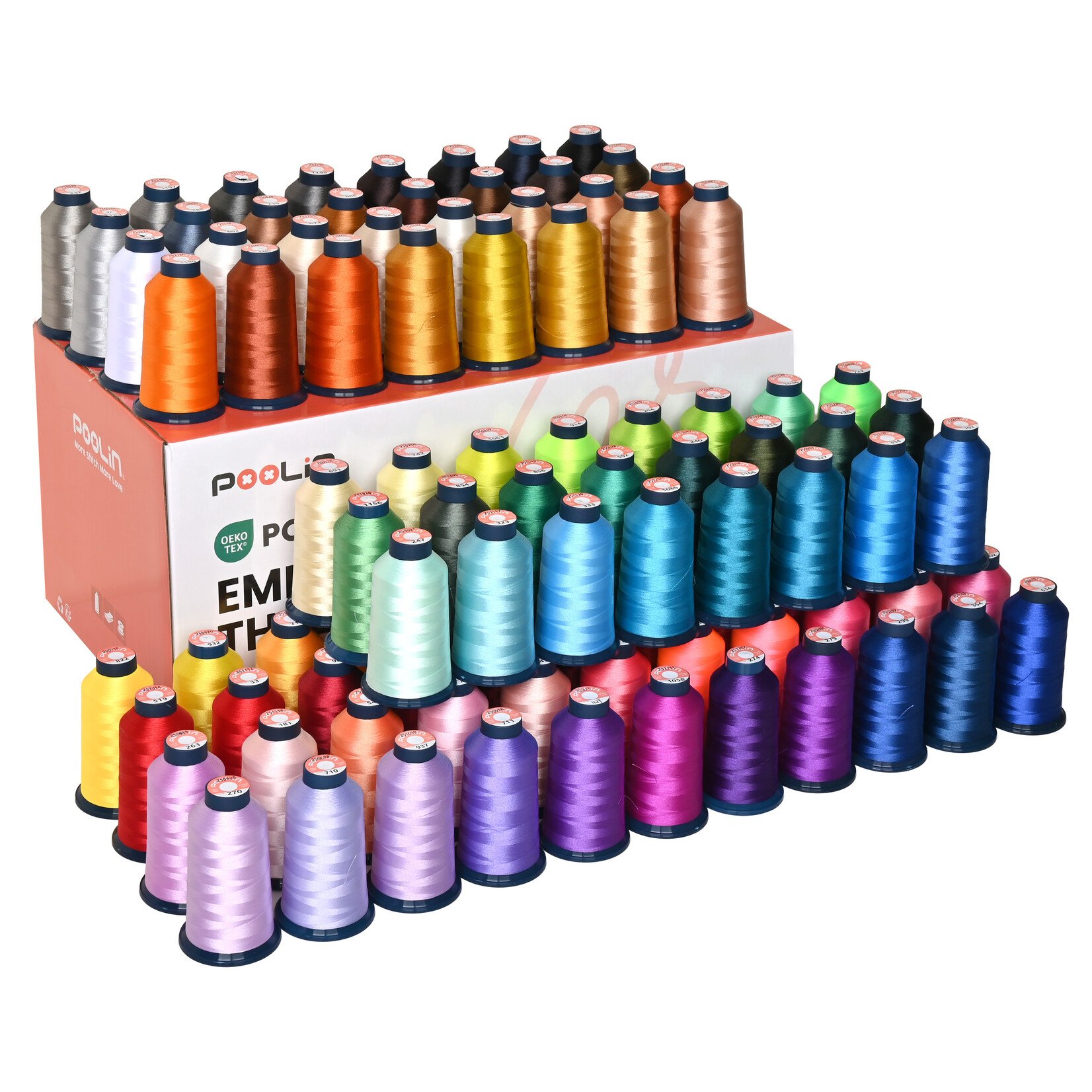 PooLin Embroidery Thread (4000 m rolls) - 100 colours