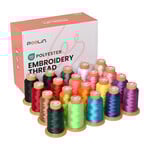 PooLin Embroidery Thread (800 m rolls) - 20 colours