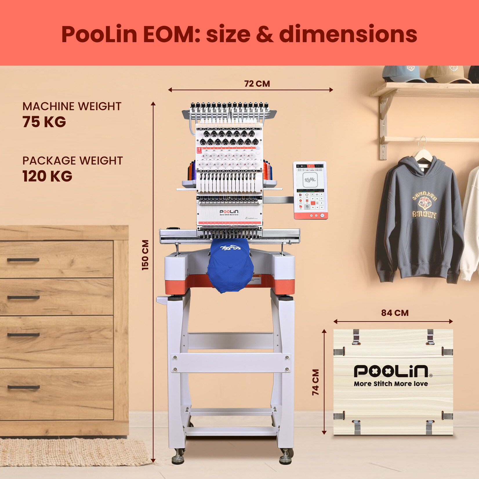 PooLin EOM Multi-Needle Embroidery Machine