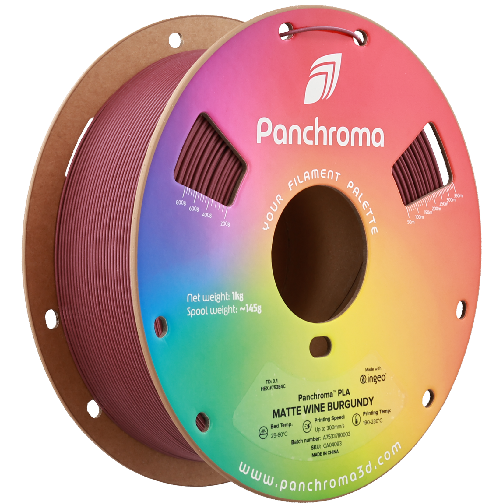 Polymaker Panchroma PLA Matte Wine Burgundy