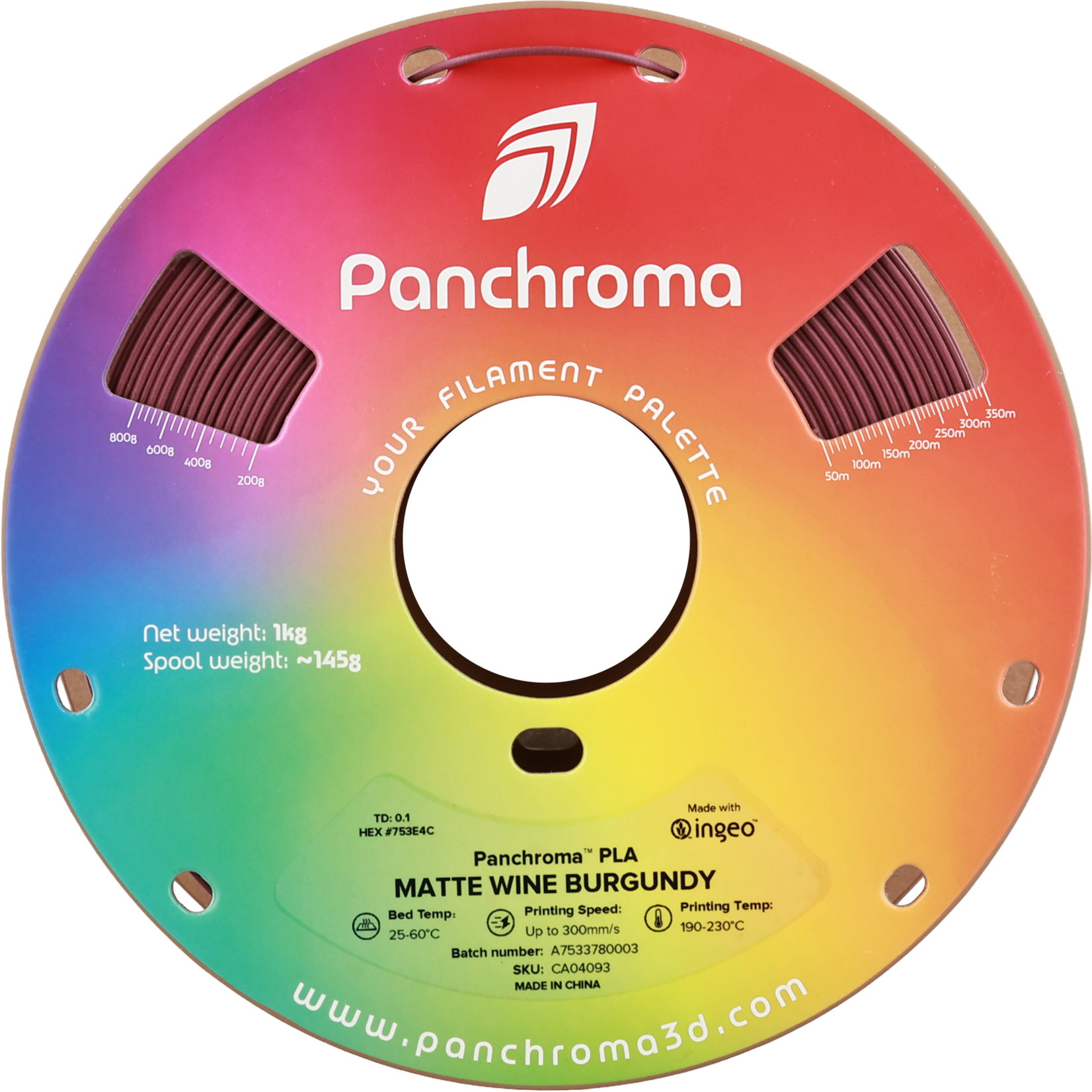 Polymaker Panchroma PLA Matte Wine Burgundy