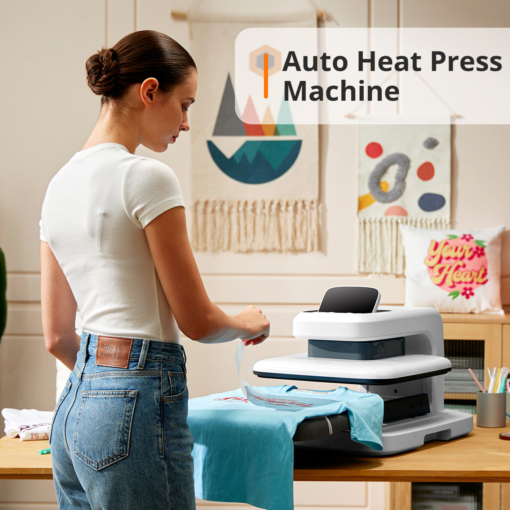 HTVRONT Auto Heat Press 2-Digit