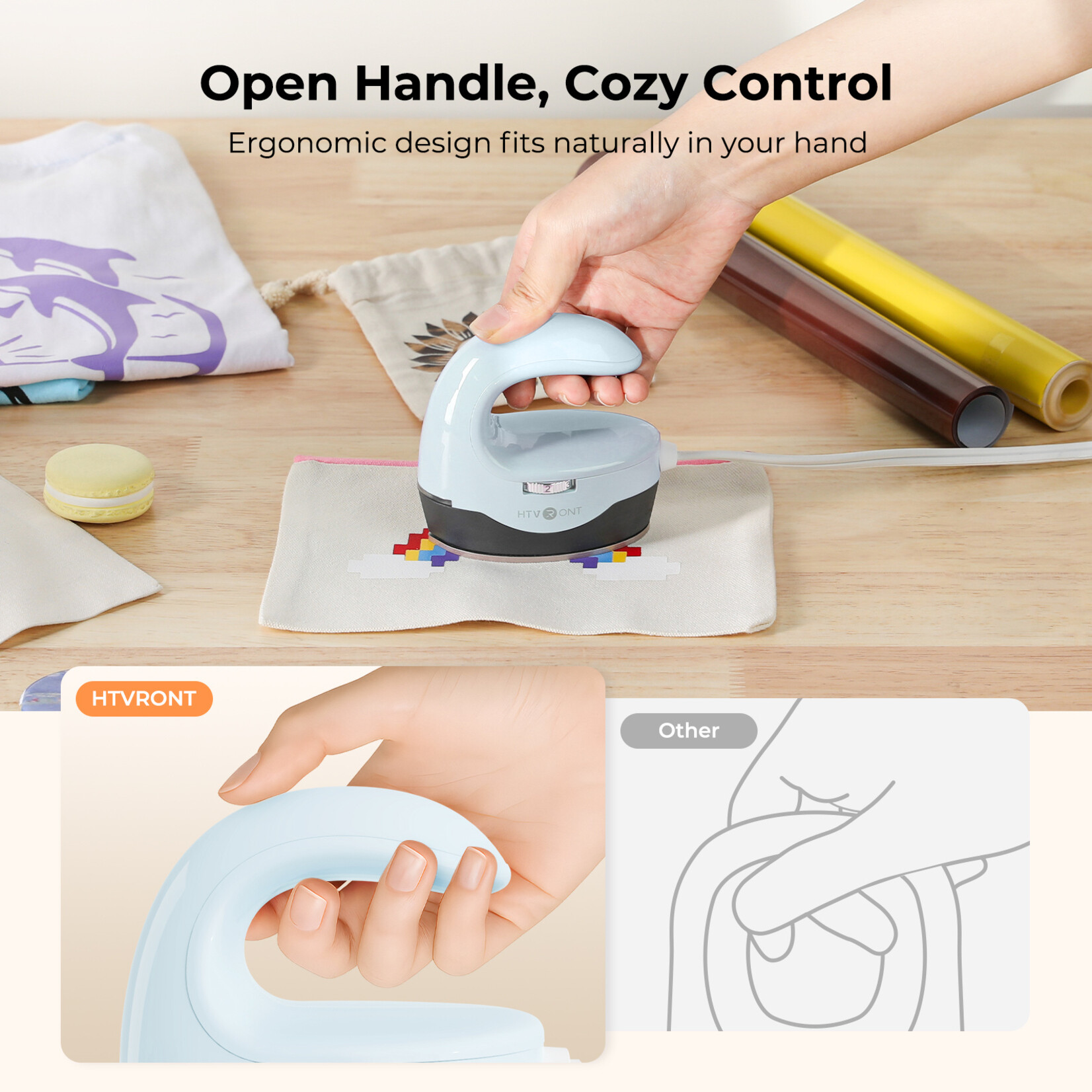 HTVRONT H1 Mini Heat Press