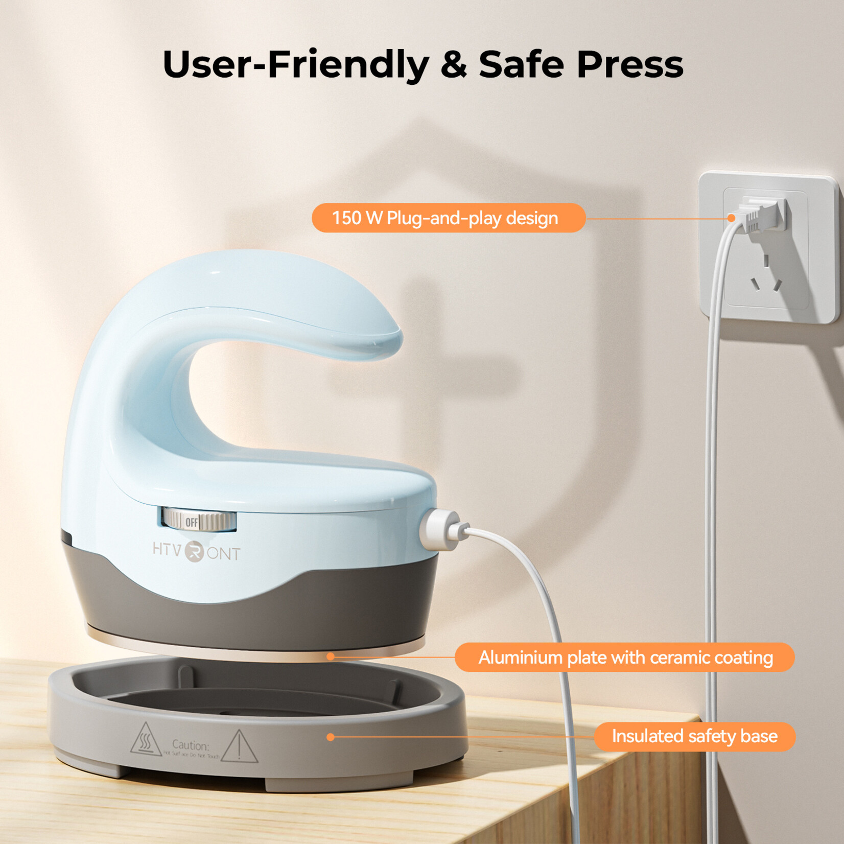 HTVRONT H1 Mini Heat Press