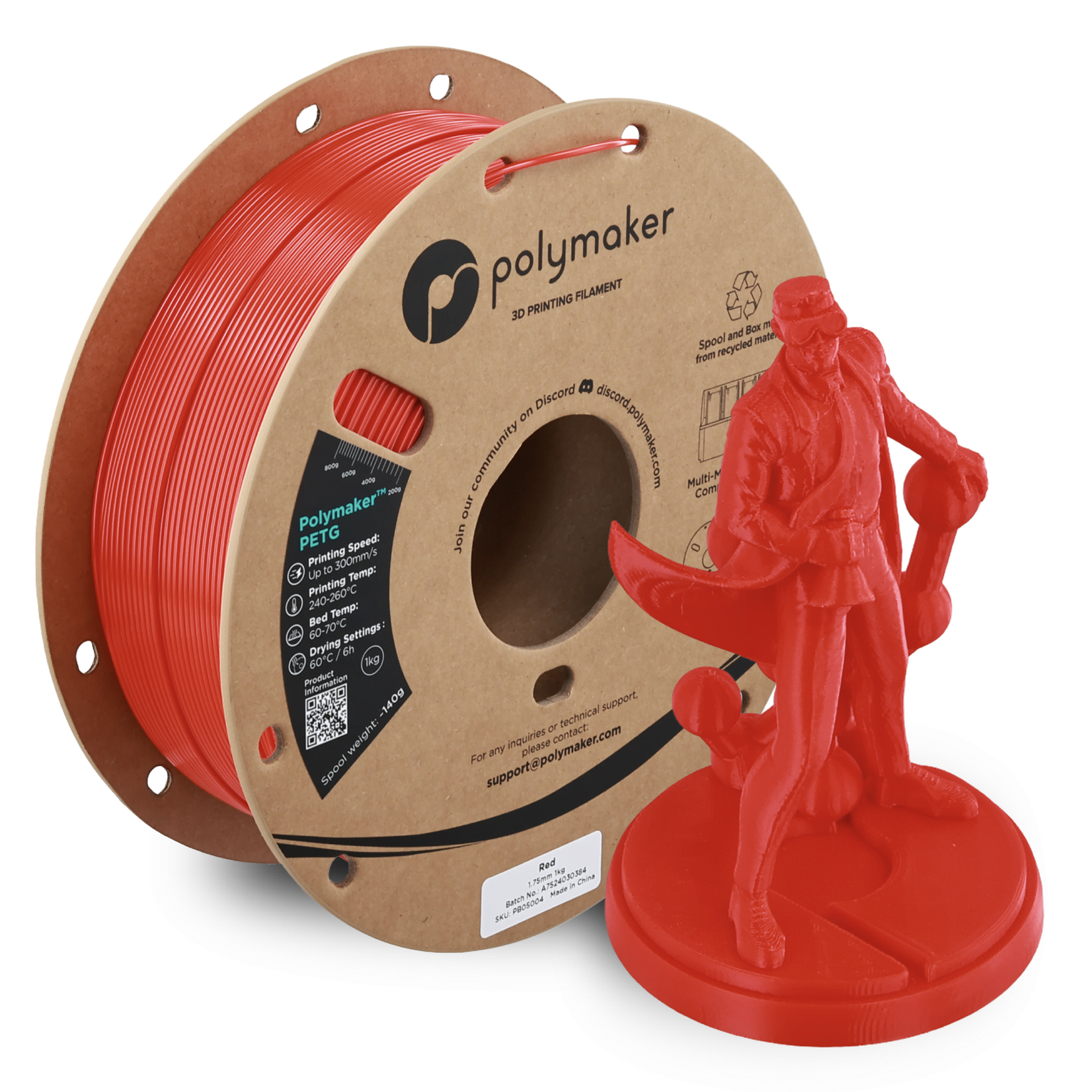 Polymaker PETG - Rood