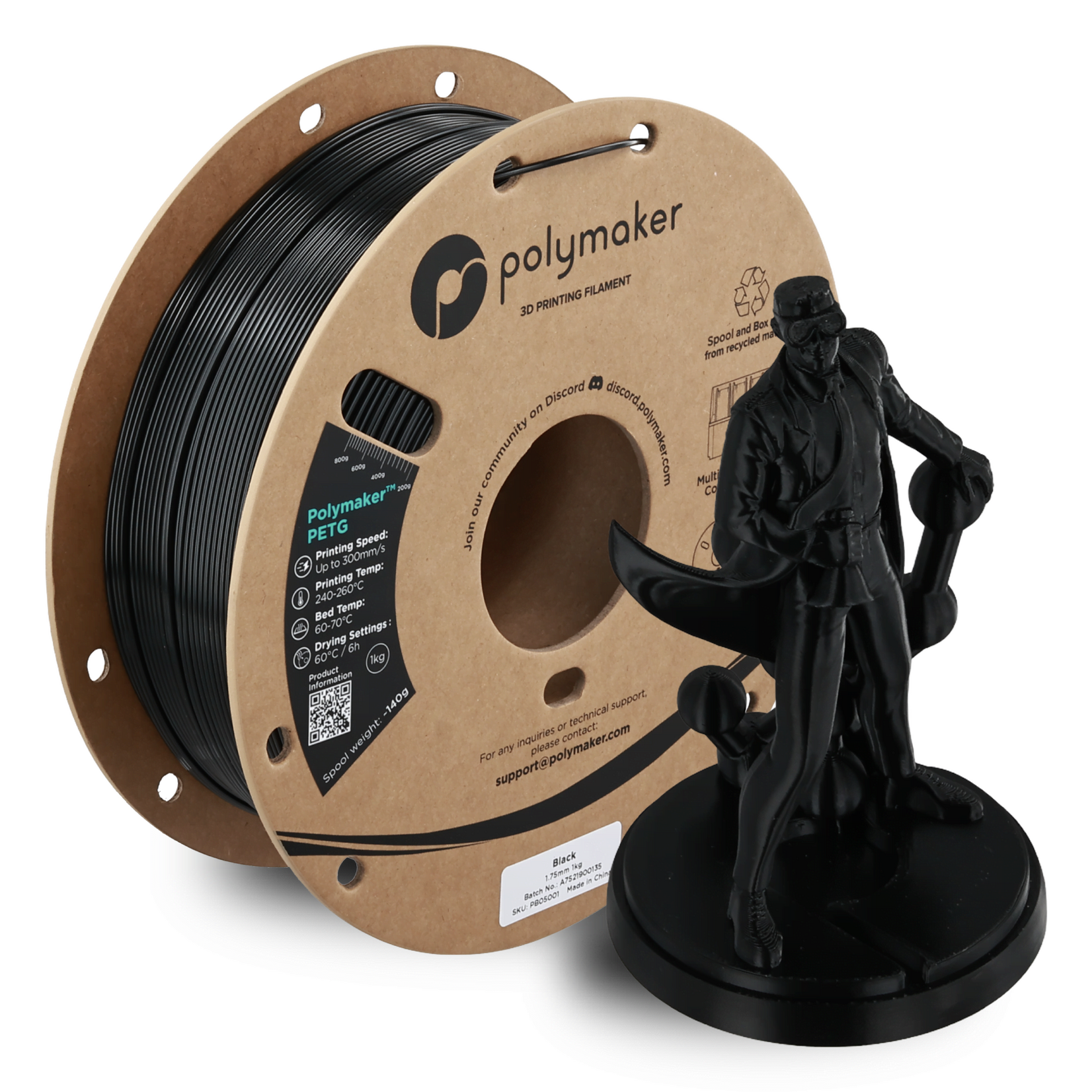 Polymaker PETG - Zwart