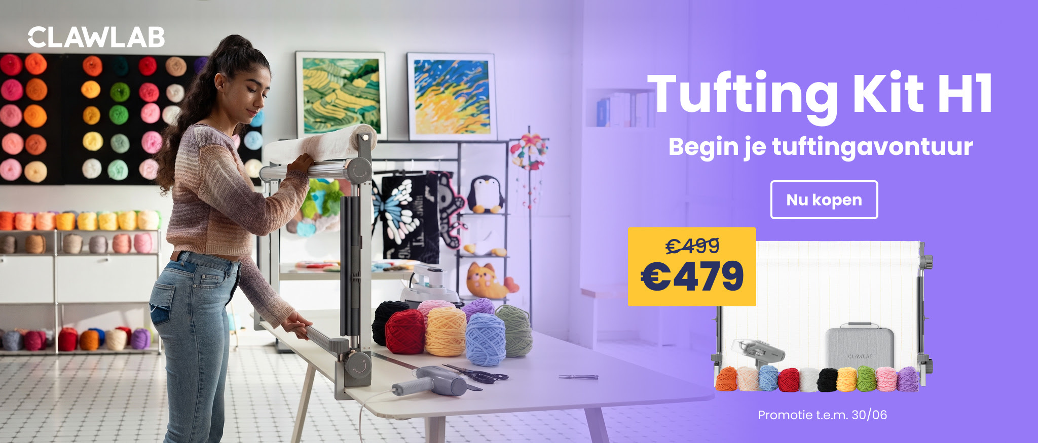 Korting op de Tufting Kit H1 