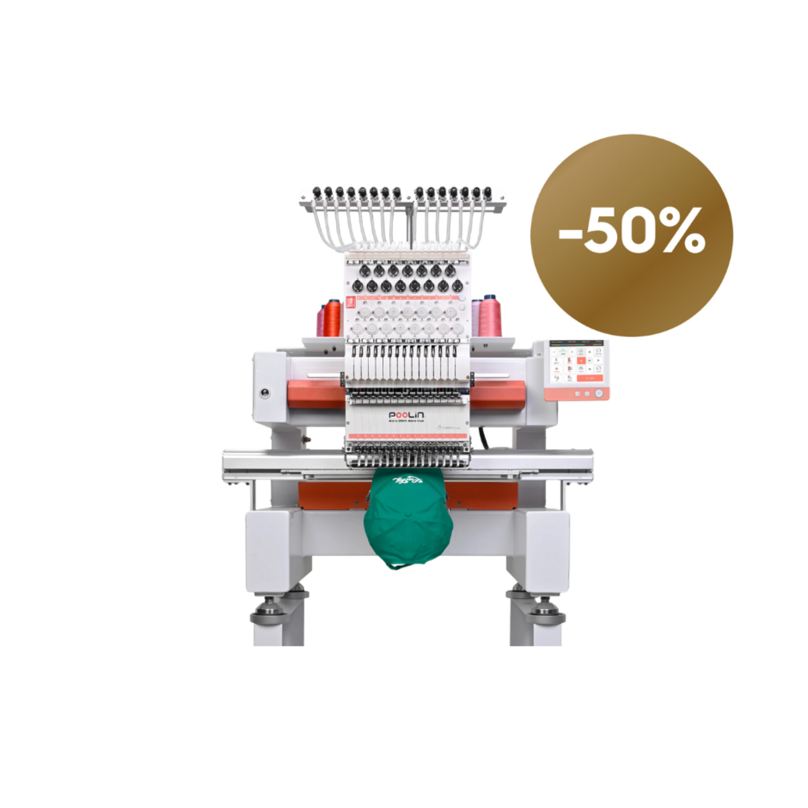 PooLin Open Box Bronze EOV Multi-Needle Embroidery Machine