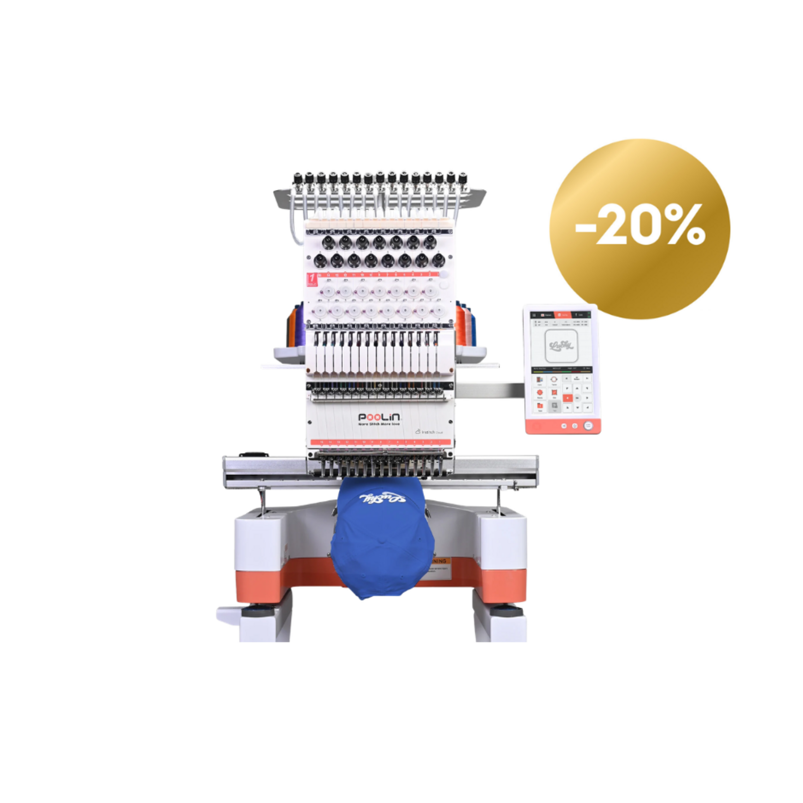 PooLin Open Box Gold EOM Multi-Needle Embroidery Machine