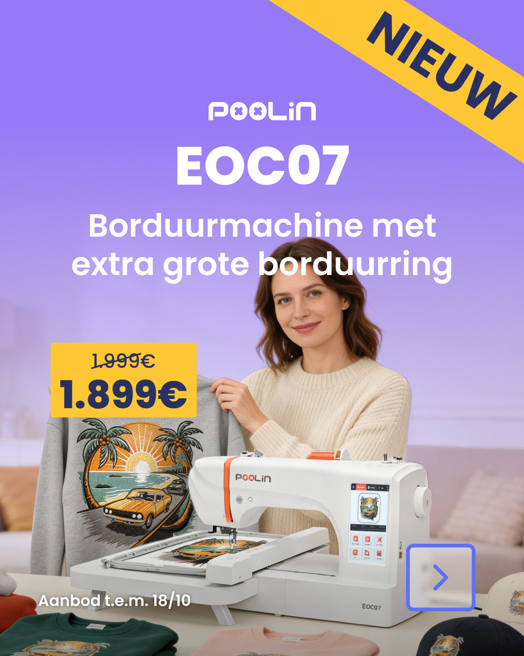 Lancering van EOC07 