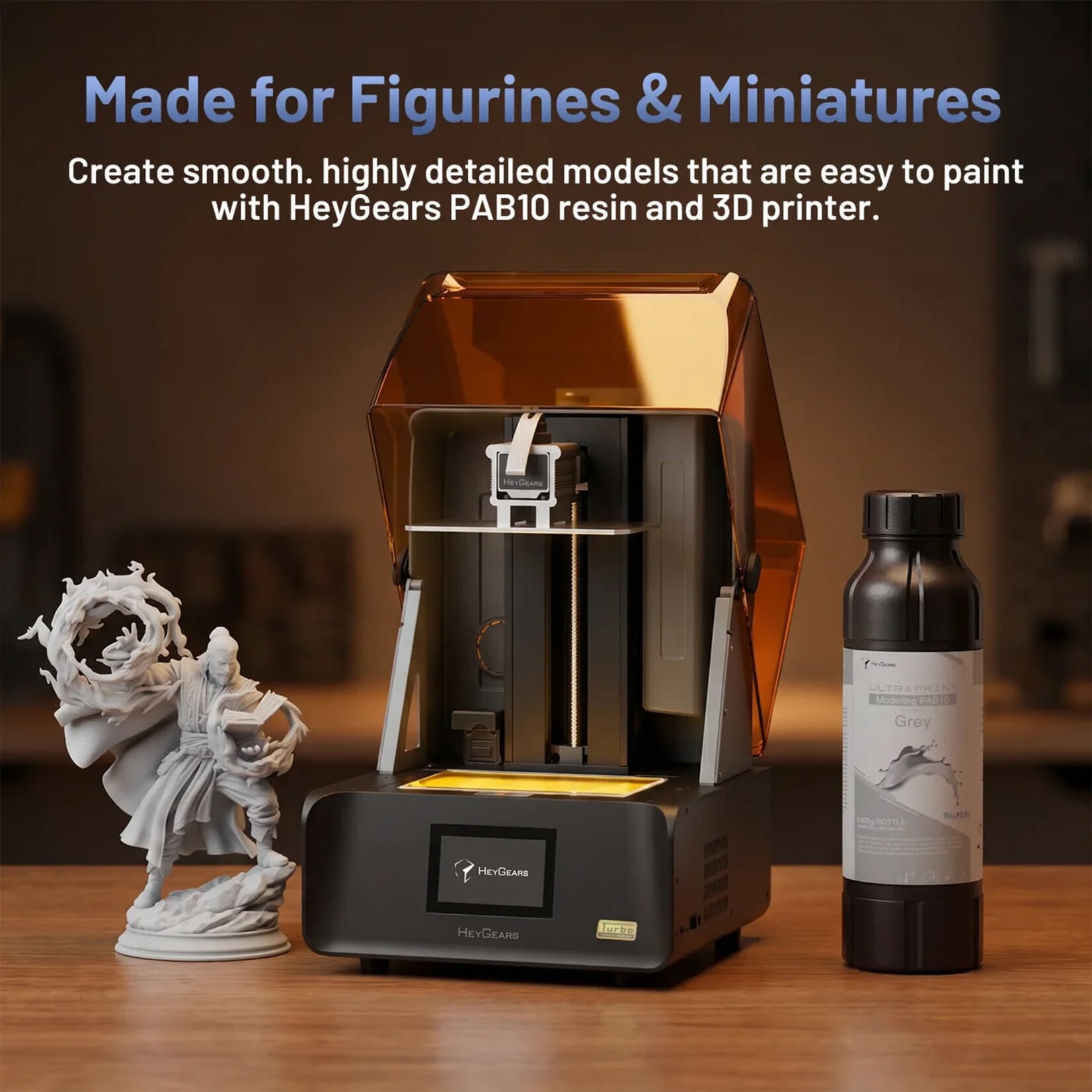 HeyGears UltraPrint Production Resin PAB10 - Grey