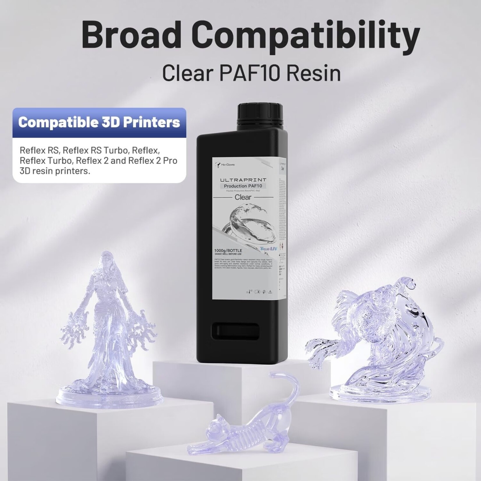 HeyGears UltraPrint Production Resin PAF10 - Clear