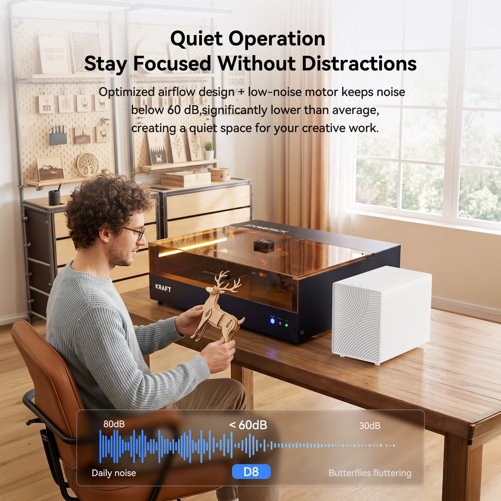 AtomStack D8 Desktop Air Purifier