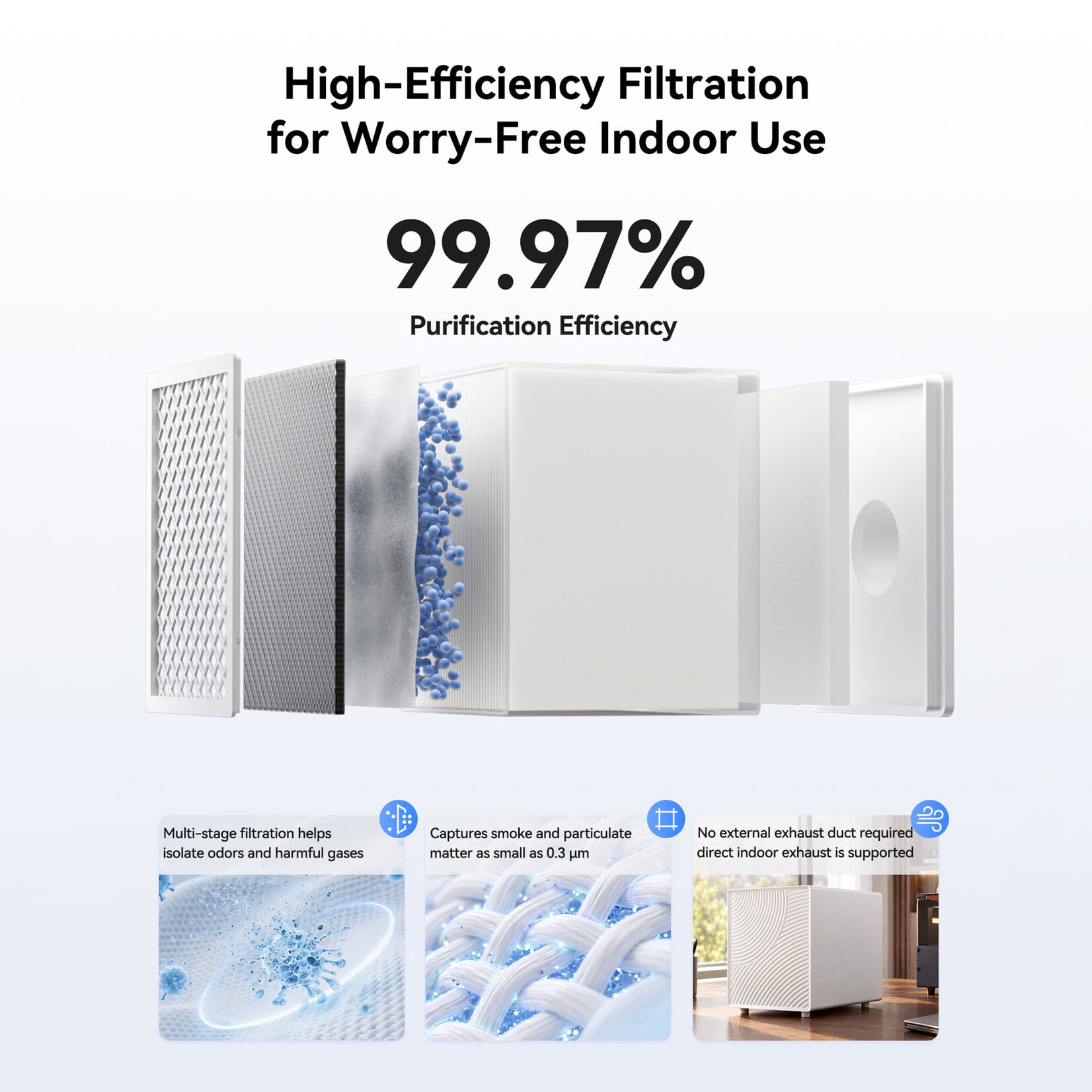 AtomStack D8 Desktop Air Purifier