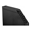 H50 x B140 T22 - Paneelradiator C6 geribbelde voorzijde Mat Zwart