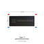 H40 x B200 T11 - Paneelradiator C4 vlakke voorzijde Mat Zwart