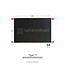 H40 x B80 T11 - Paneelradiator C6 vlakke voorzijde Mat Zwart