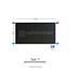 H40 x B160 T11 - Paneelradiator C6 vlakke voorzijde Mat Zwart