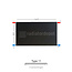 H50 x B140 T11 - Paneelradiator C4 vlakke voorzijde Mat Zwart