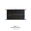 H60 x B120 T11 - Paneelradiator C4 vlakke voorzijde Mat Zwart