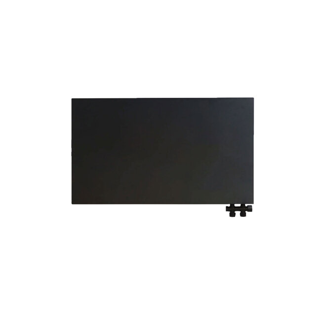 H50 x B100 T22 - Paneelradiator C6 vlakke voorzijde Mat Zwart