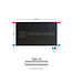 H60 x B100 T22 - Paneelradiator C6 vlakke voorzijde Mat Zwart