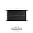 H30 x B260 T22 - Paneelradiator C4 vlakke voorzijde Mat Zwart