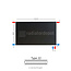 H90 x B120 T22 - Paneelradiator C6 vlakke voorzijde Mat Zwart