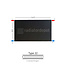 H50 x B140 T22 - Paneelradiator C4 vlakke voorzijde Mat Zwart