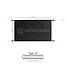 H60 x B100 T22 - Paneelradiator C4 vlakke voorzijde Mat Zwart