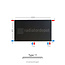 H40 x B100 T11 - Paneelradiator C8 vlakke voorzijde Mat Zwart