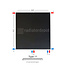 H90 x B80 T11 - Paneelradiator C8 vlakke voorzijde Mat Zwart