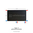 H90 x B120 T11 - Paneelradiator C8 vlakke voorzijde Mat Zwart