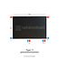 H50 x B80 T11 - Paneelradiator C8 vlakke voorzijde Mat Zwart